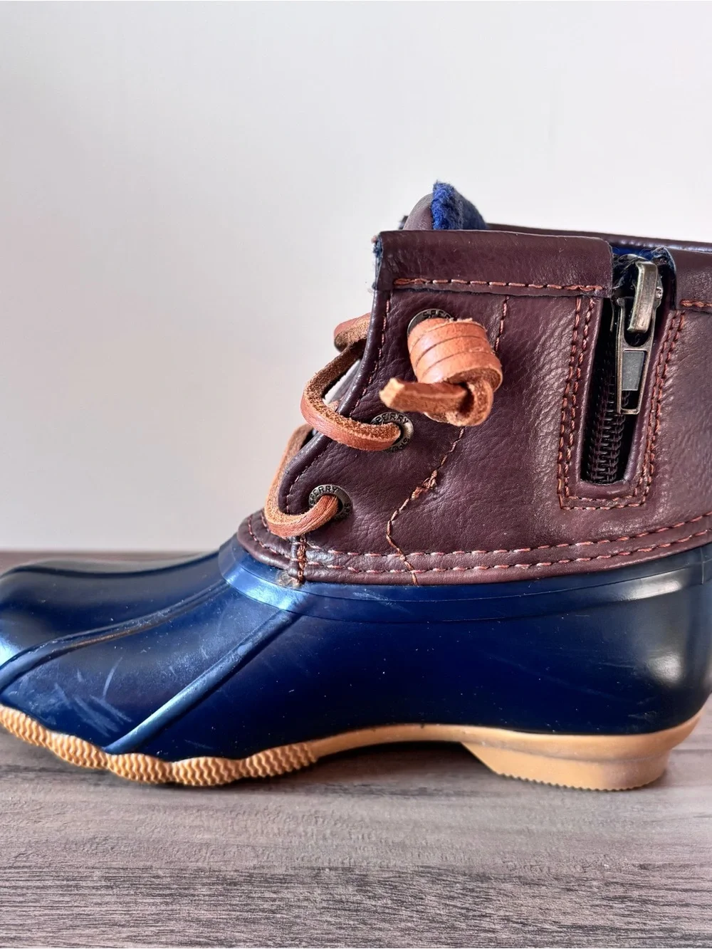 Sperry Saltwater Top Sider Unisex Duck Rain Boots - Kids Size 9M